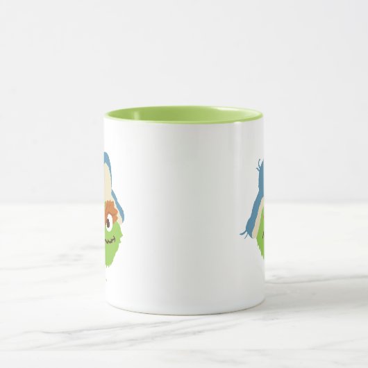 Oscar de Grouch Woodland Face Mok (Midden)