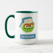 Oscar de Grouch Woodland Face Mok (Links)