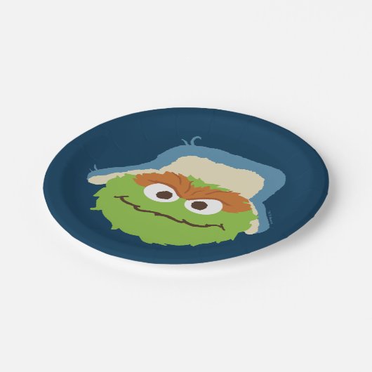 Oscar de Grouch Woodland Face Papieren Bordje (Gekanteld)