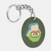 Oscar de Grouch Woodland Face Sleutelhanger (Voorkant Links)