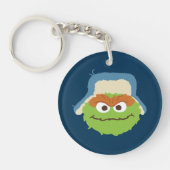 Oscar de Grouch Woodland Face Sleutelhanger (Voorkant)