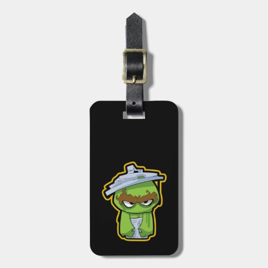 Oscar de Grouch Zombie Bagagelabel (Voorkant verticaal)
