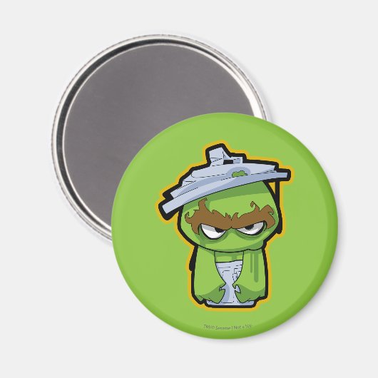 Oscar de Grouch Zombie Magneet (Voorkant / Achterkant)