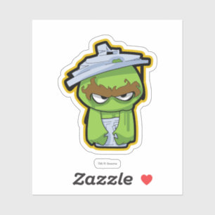 Oscar de Grouch Zombie Sticker