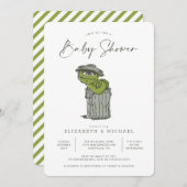  Oscar de Uitnodiging van het Baby shower Grouch (Voorkant / Achterkant)