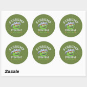 Oscar de vuilnisman nummer 1 ronde sticker (Vel)
