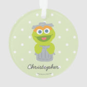 Oscar | Eerste Kerstmis baby - Jouw naam toevoegen Ornament (achterkant)