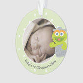 Oscar | Eerste Kerstmis baby - Jouw naam toevoegen Ornament (voorkant)