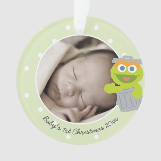 Oscar | Eerste Kerstmis baby - Jouw naam toevoegen Ornament (voorkant)