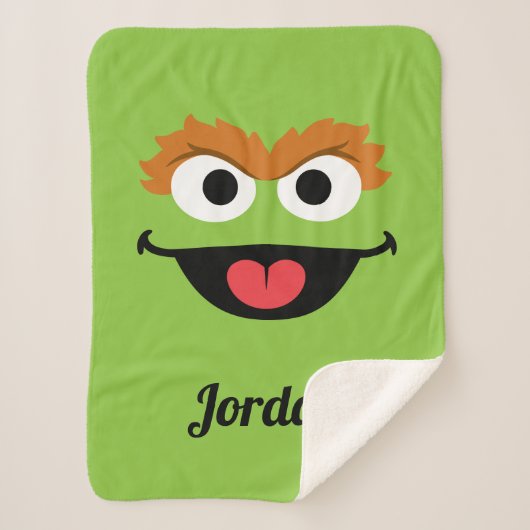 Oscar Face Art | Jouw naam toevoegen Sherpa Deken (Voorkant)