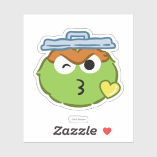 Oscar Face Throting a Kiss Sticker