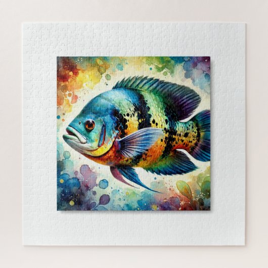 Oscar fish 180724AREF123 - Watercolor Legpuzzel (Verticaal)