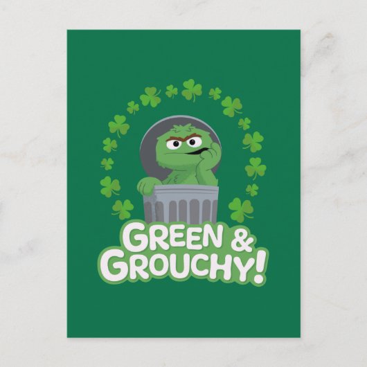 Oscar | Groen & Grouchy! Briefkaart (Voorkant)