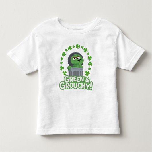 Oscar | Groen & Grouchy! Kinder Shirts (Voorkant)