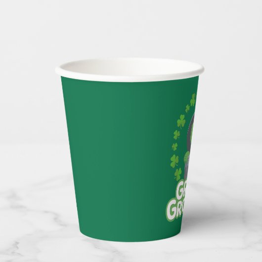 Oscar | Groen & Grouchy! Papieren Bekers (Voorkant)