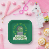 Oscar | Groen & Grouchy! Papieren Bordje (Feest)