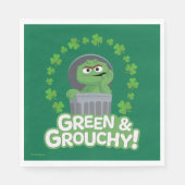 Oscar | Groen & Grouchy! Servet (Voorkant)