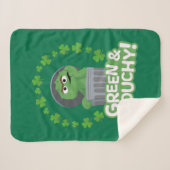 Oscar | Groen & Grouchy! Sherpa Deken (Voorkant (horizontaal))