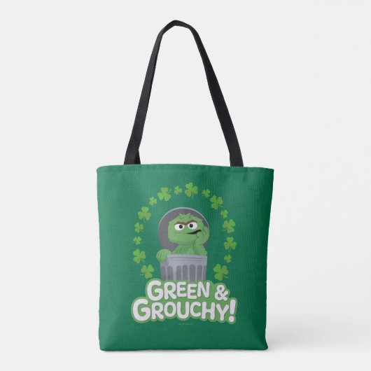 Oscar | Groen & Grouchy! Tote Bag (Achterkant)