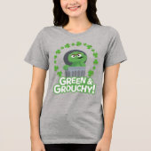Oscar | Groen & Grouchy! Tri-Blend Shirt (Voorkant)