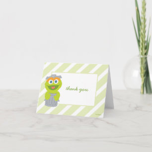 Oscar het Grouch Baby shower Dank u Bedankkaart