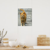 Oscar houdt van vogels poster (Keuken)