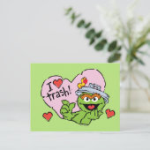 Oscar "I Love Trash"-Valentijn Briefkaart (Staand voorkant)