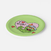 Oscar "I Love Trash"-Valentijn Papieren Bordje (Gekanteld)