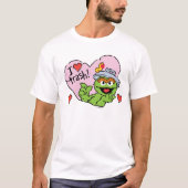 Oscar "I Love Trash"-Valentijn T-shirt (Voorkant)