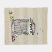  Oscar in vuilnis Fleece Deken (Voorkant (Horizontaal))