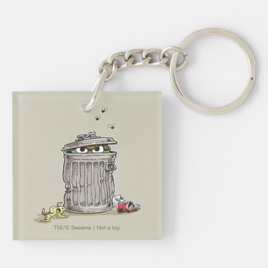  Oscar in vuilnis Sleutelhanger (Achterkant)