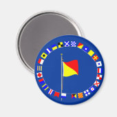 Oscar Man Overboard Nautical Signal Flag Magneet (Voorkant / Achterkant)