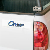 Oscar Name blue Aufkleber Sticker Autoaufkleber (Op Truck)