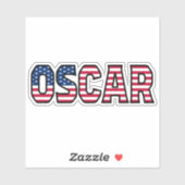 Oscar Name Vorname USA Sticker Stickerset (Vel)