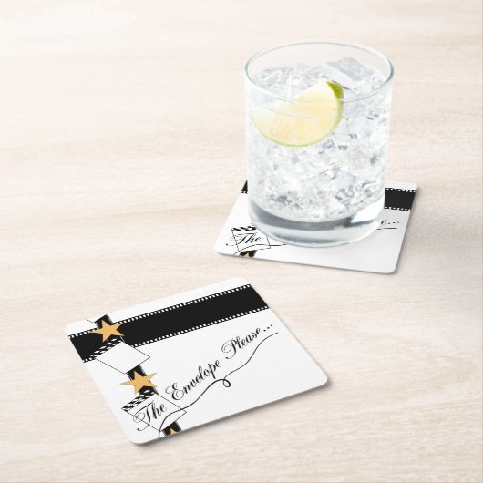 Oscar-partij: "De enveloppe alstublieft" Kartonnen Onderzetters (Insitu)