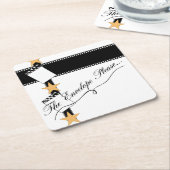 Oscar Party Square Paper Ca Kartonnen Onderzetters (Schuin)