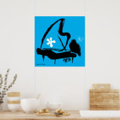 Oscar Peterson geïllustreerd Jazz Vintage Poster (Keuken)