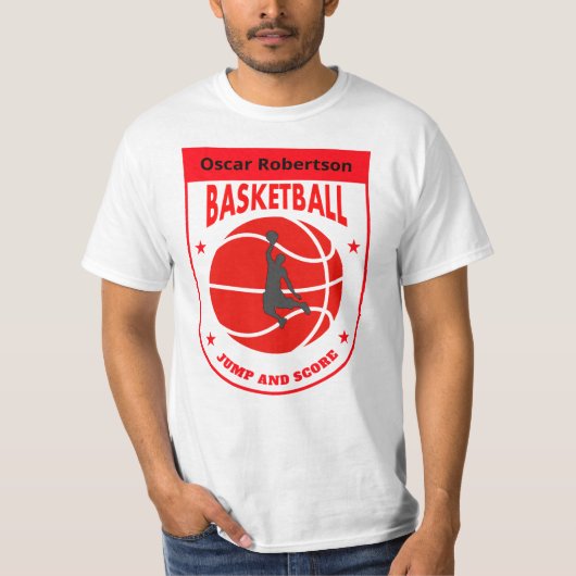 Oscar Robertson BASKETBAL T-shirt (Voorkant)