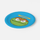 Oscar Smiling Face met Halo Papieren Bordje (Gekanteld)