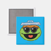 Oscar Smiling Face met zonnebril Magneet (Voorkant / Achterkant)