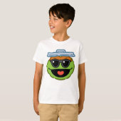 Oscar Smiling Face met zonnebril T-shirt (Voorkant volledig)
