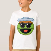 Oscar Smiling Face met zonnebril T-shirt (Voorkant)