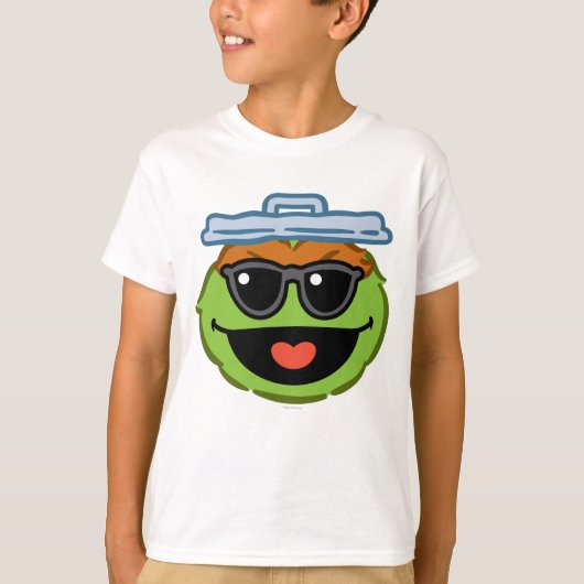 Oscar Smiling Face met zonnebril T-shirt (Voorkant)