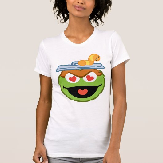 Oscar Smiling Face with Heart Shaped Eyes T-shirt (Voorkant)