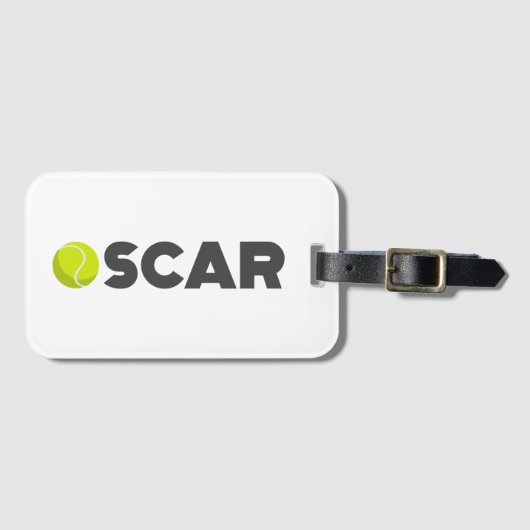 Oscar Tennis Bagagelabel (Voorkant (horizontaal))