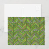 Oscar the Grouch | 80's Throwback Pattern Briefkaart (Voorkant / Achterkant)