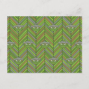 Oscar the Grouch   80's Throwback Pattern Briefkaart