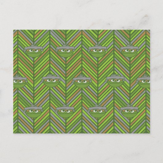 Oscar the Grouch | 80's Throwback Pattern Briefkaart (Voorkant)
