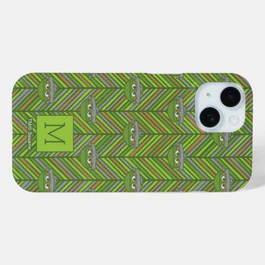 Oscar the Grouch | 80's Throwback Pattern Case-Mate iPhone Case (Achterkant (horizontaal))