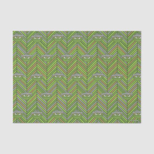 Oscar the Grouch | 80's Throwback Pattern Tissuepapier (Voorkant)